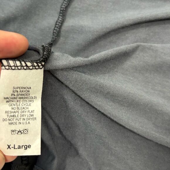 Super Nova Gray Cascading Front Cardigan Soft Rayon Lightweight - Picture 4 of 4